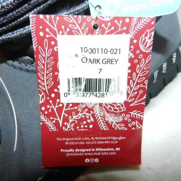 Muk Luks Women's Brigehampton Midi Boots  Grey Womens size 7🆕SHIPS⌚📦🏃‍♀️⚡🚚 - Picture 11 of 15